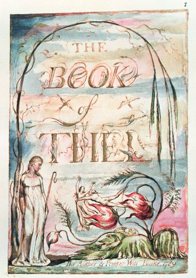 The Book of Thel; Title Page, 1789 by William Blake